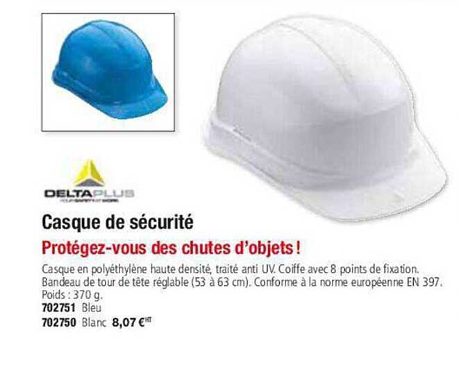 casque de sécurité deltaplus