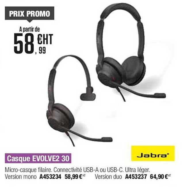 casque evolve2 30 jabra