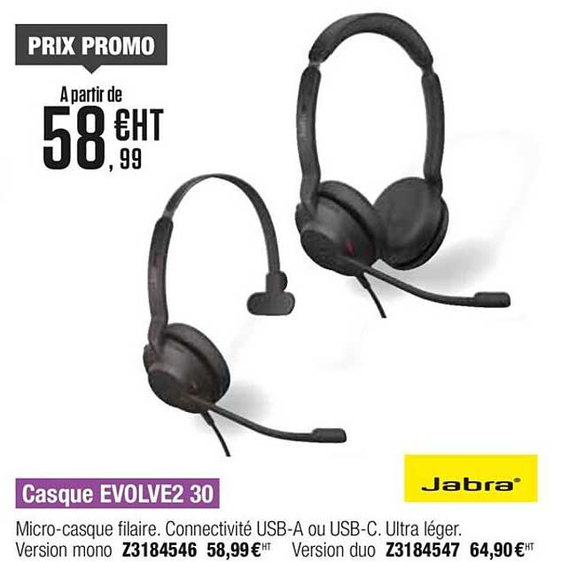 casque evolve2 30 jabra