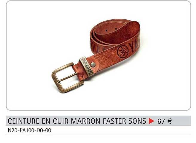 ceinture en cuir marron faster sons