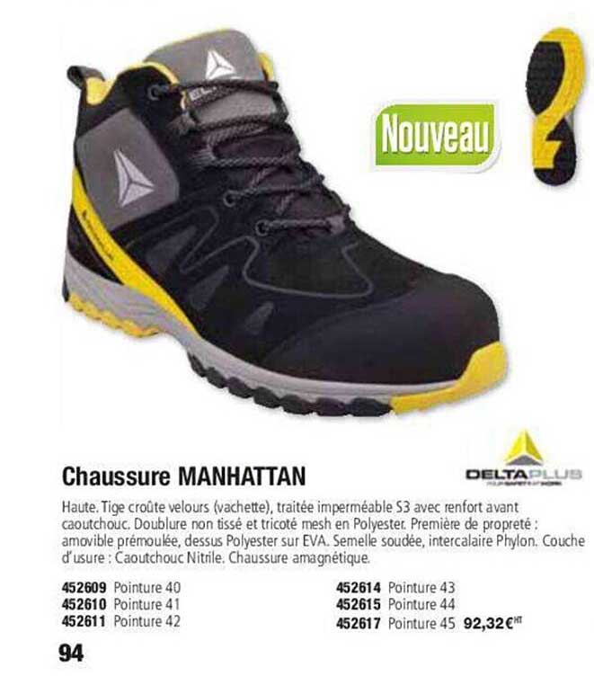 chaussure manhattan deltaplus