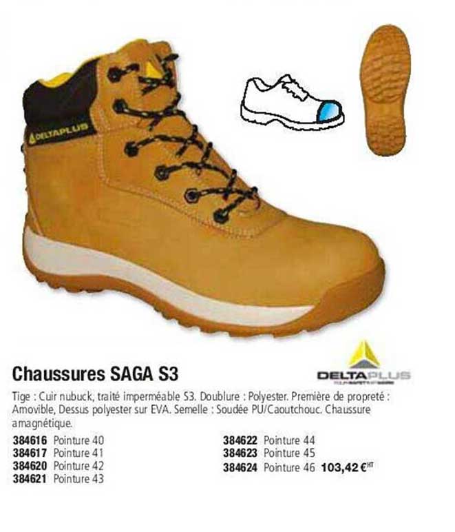 chaussures saga s3 deltaplus