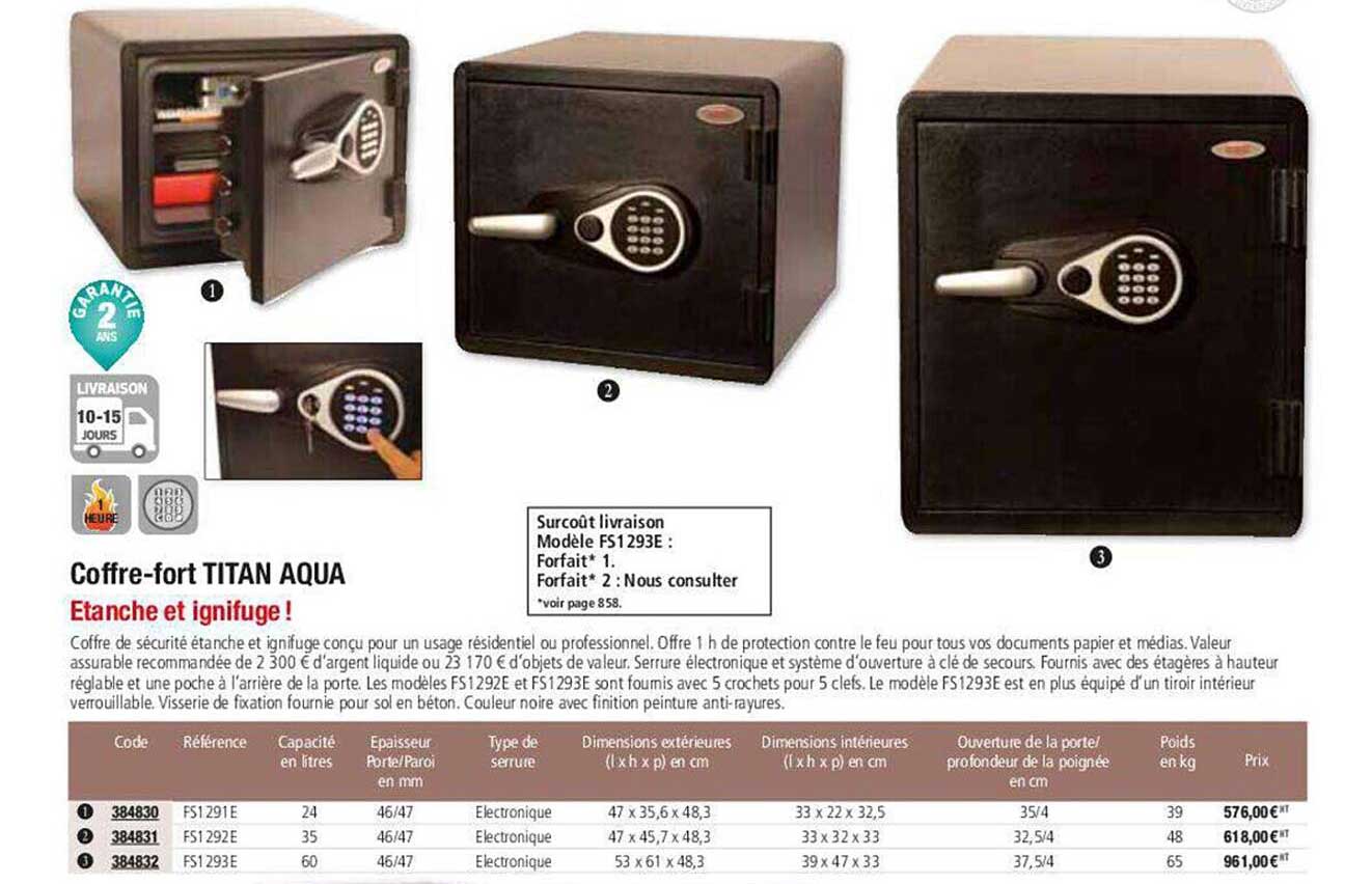 coffre-fort titan aqua