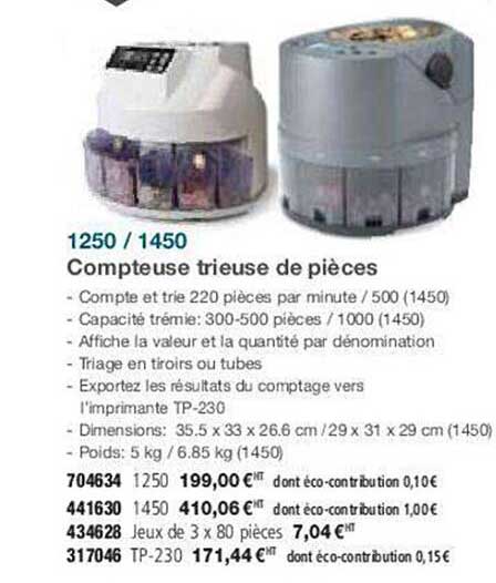 compteuse trieuse de pièces