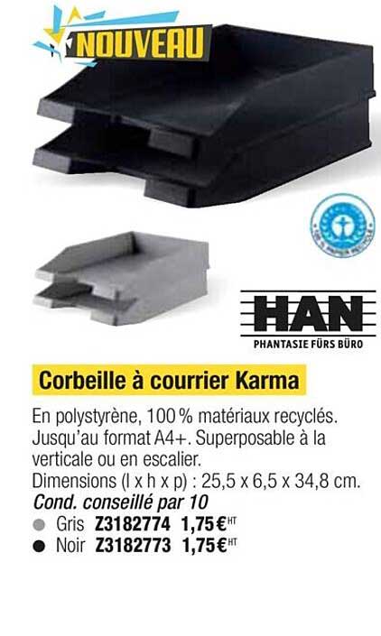 Corbeille à Courrier Karma Han