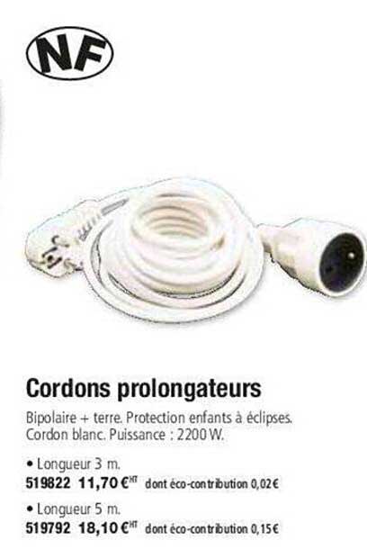 cordons prolongateurs