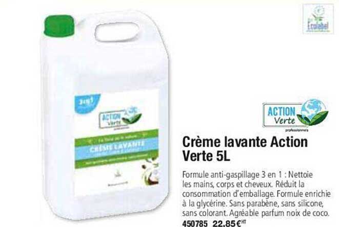 crème lavante action verte 5l action verte