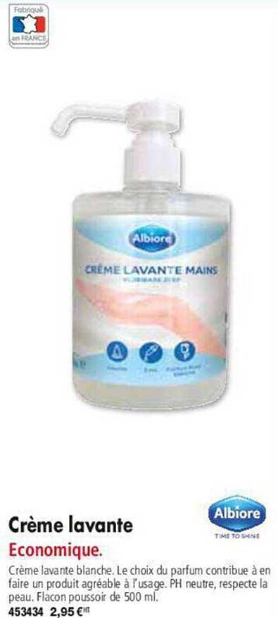 crème lavante albiore