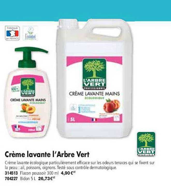 crème lavante l'arbre vert