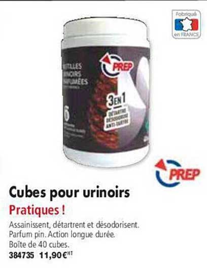 cubes pour urinoirs