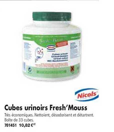 cubes urinoirs fresh'mouss