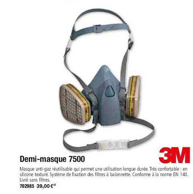 demi-masque 7500 3m