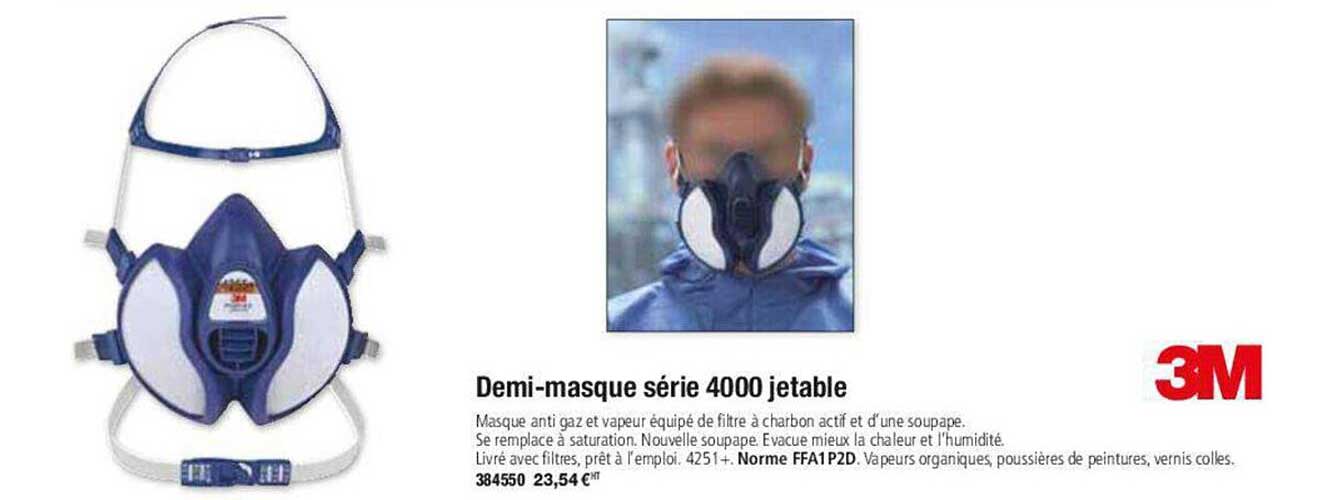 demi-masque série 4000 jetable