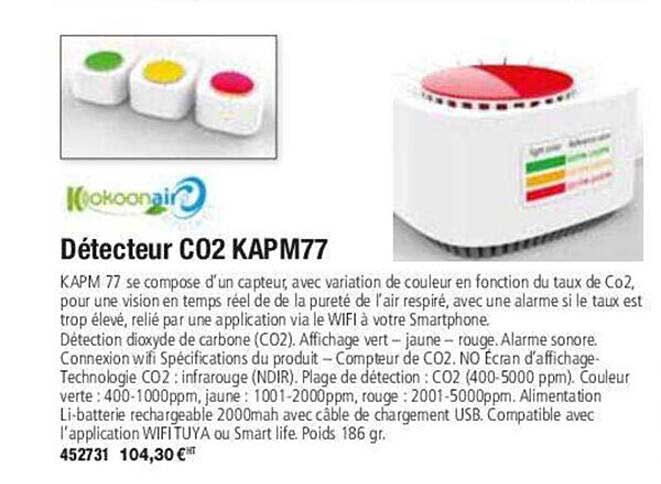 détecteur c02 kapm77