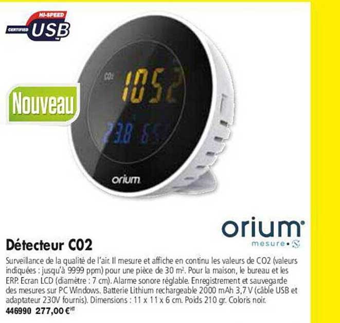 Détecteur Co2 Orium