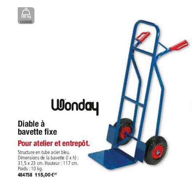 Diable à Bavette Fixe Wonday