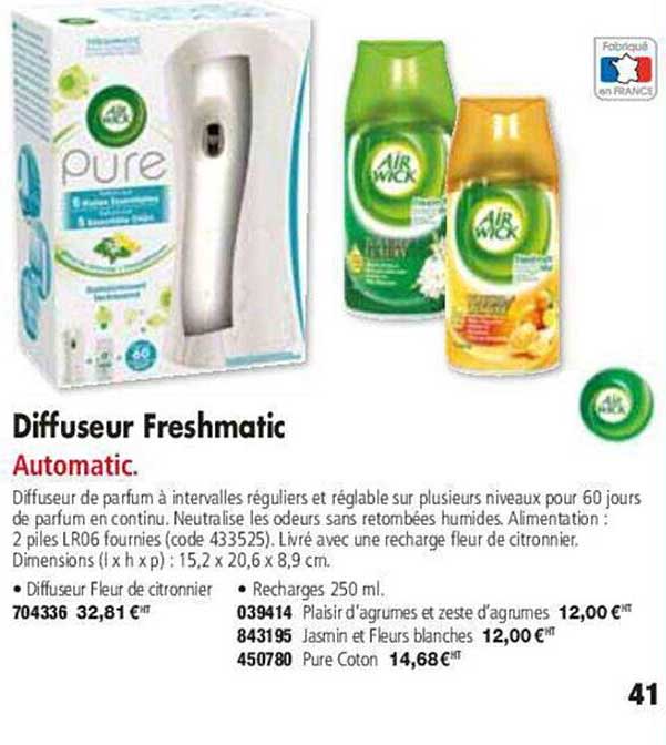 diffuseur freshmatic air wick