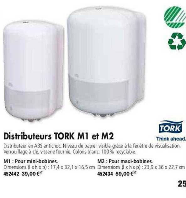 distributeurs tork m1 et m2