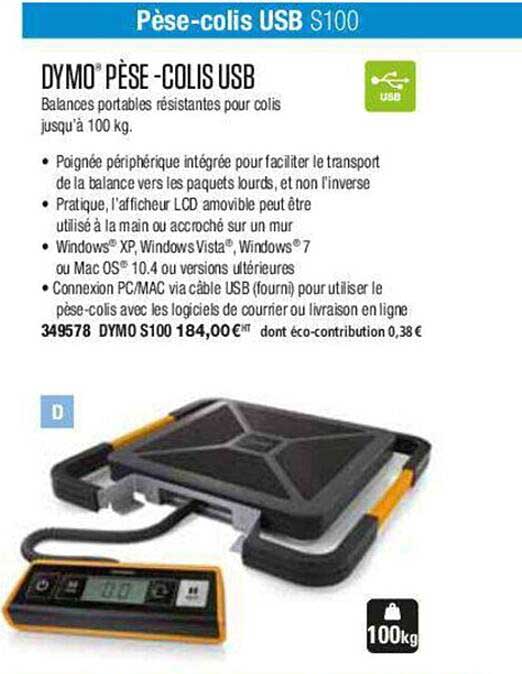 dymo pèse-colis usb