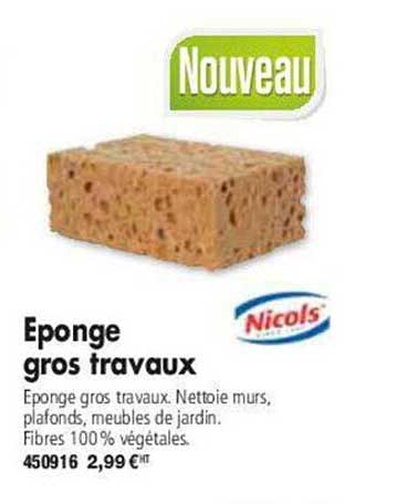 éponge gros travaux nicols'