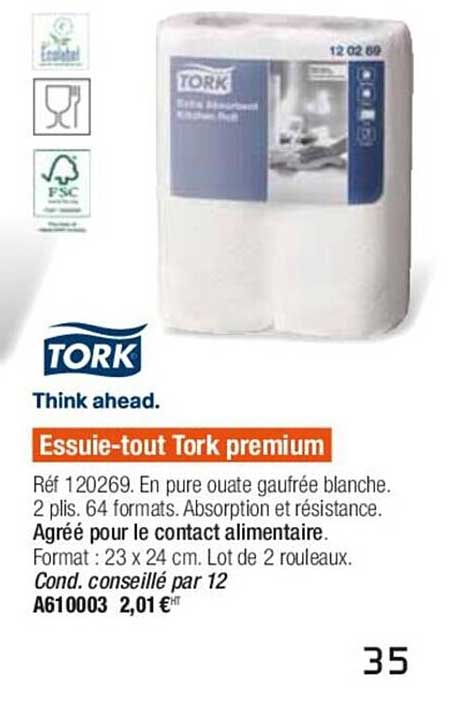 essuie-tout tork premium