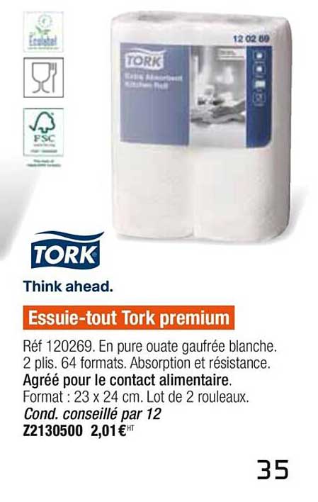 essuie-tout tork premium