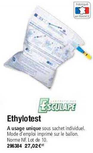 ethylotest esculape