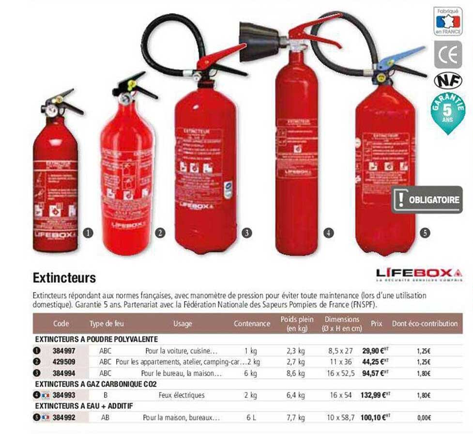 extincteurs lifebox