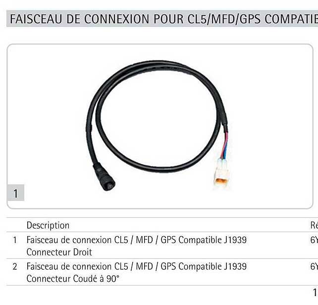 faisceau de connexion pour cl5-mfd-gps compatible j1939)