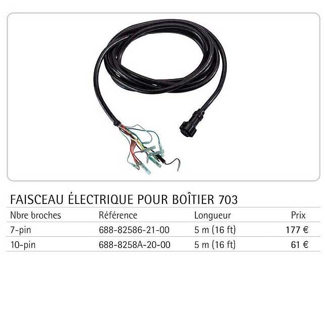 faisceau électrique pour boîtier 703