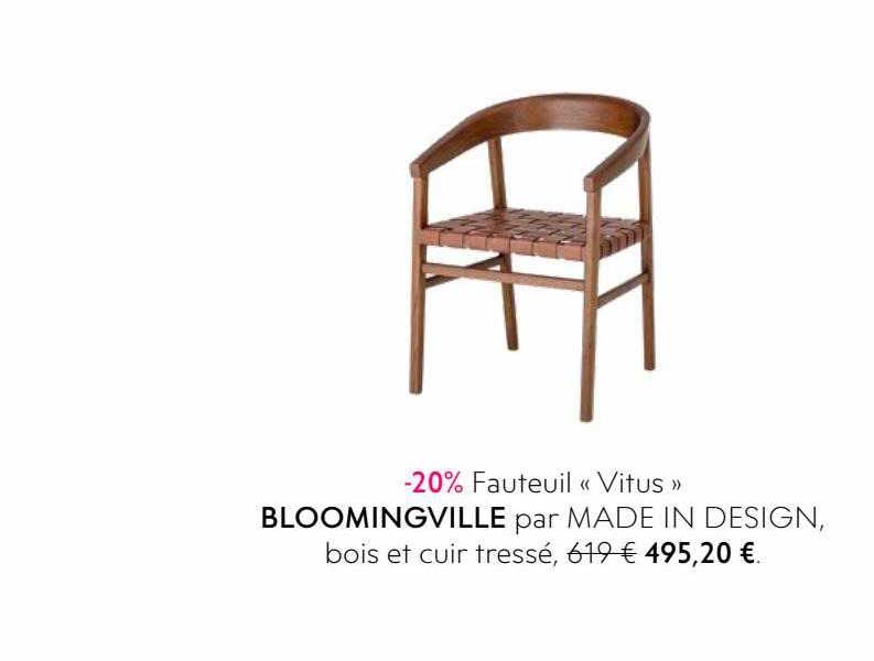 fauteuil "vitus" bloomingville