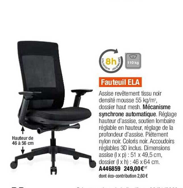 fauteuil ela