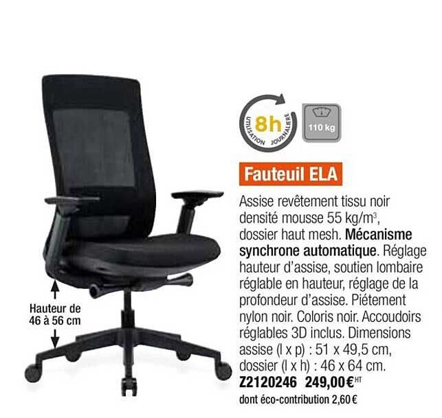 fauteuil ela