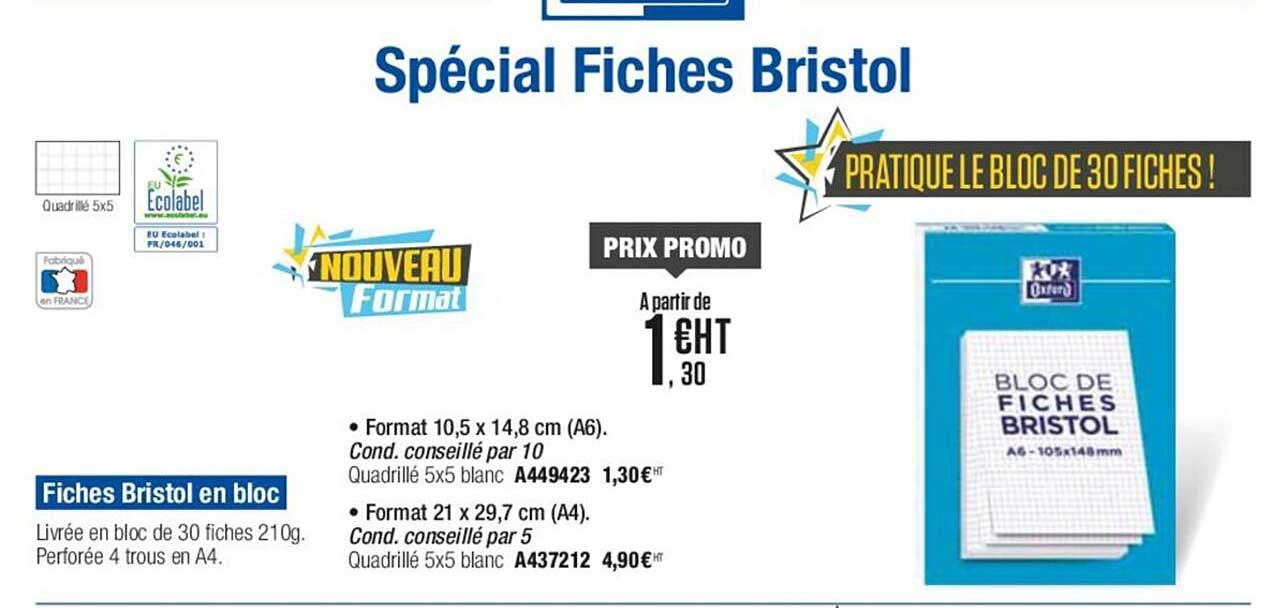 Fiches Bristol En Bloc