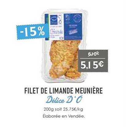 Filet De Limande Meunière Délice D'ô