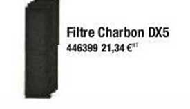 filtre charbon dx5
