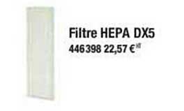 filtre hepa dx5