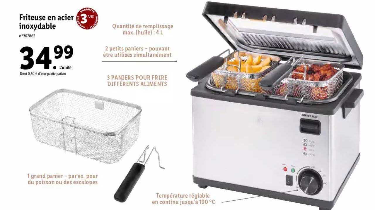 friteuse en acier inoxydable silverCest