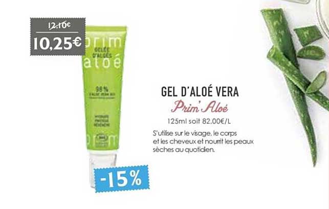 gel d'aloé vera prim aloe