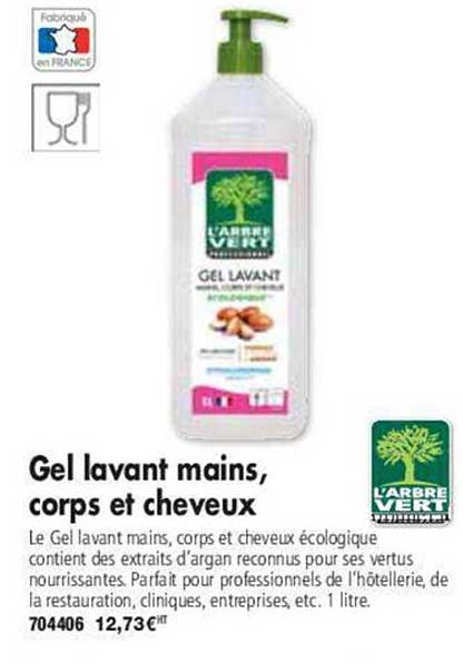 Gel Lavant Mains, Corps Et Cheveux