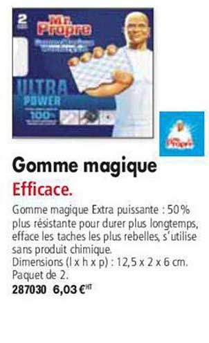 gomme magique mr propre