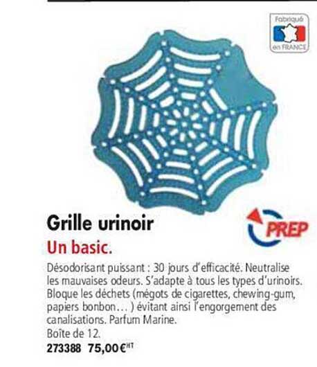 grille urinoir