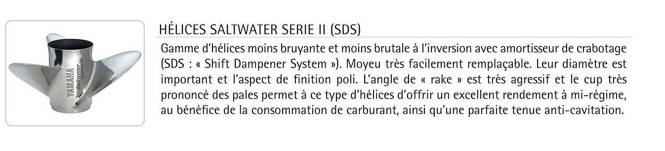 hélices saltwater serie II (sds)
