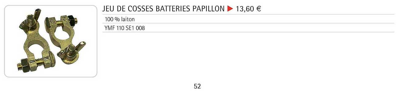 Jeu De Cosses Batteries Papillon
