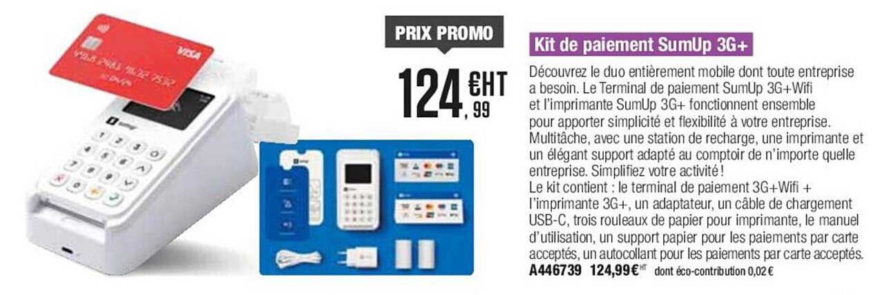kit de paiment sumUp 3g+