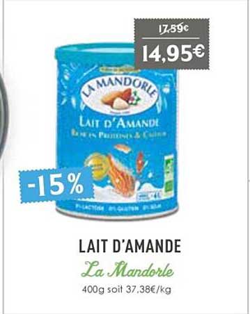 lait d'amande la mandorle