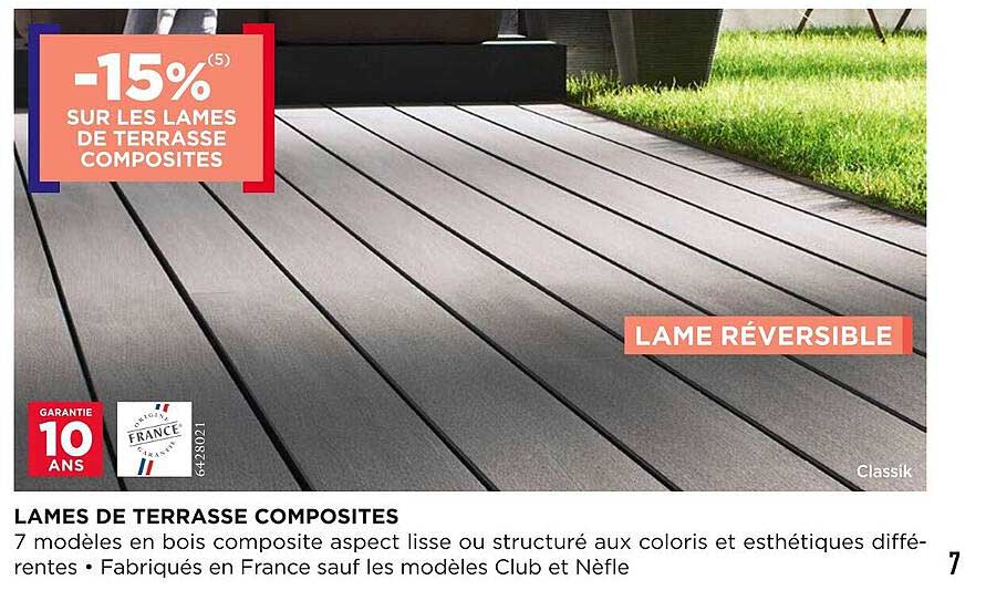 lames de terrasse composites