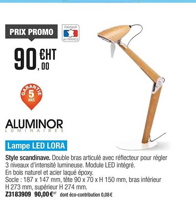 Lampe Led Lora Aluminor