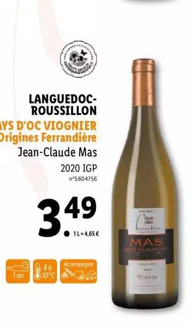 languedoc-roussillon pays d'oc viognier origines ferrandière jean-claude mas 2020