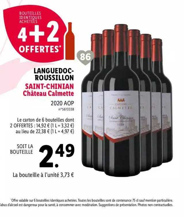 Languedoc-roussillon Saint-chinian Château Calmette 2020 Aop